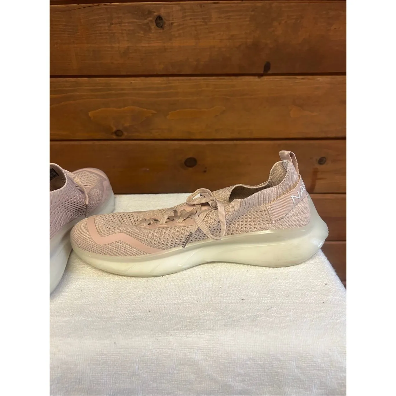 Nautica women's lace-up athletic sneakers dusty rose Sz 9 - Image 5