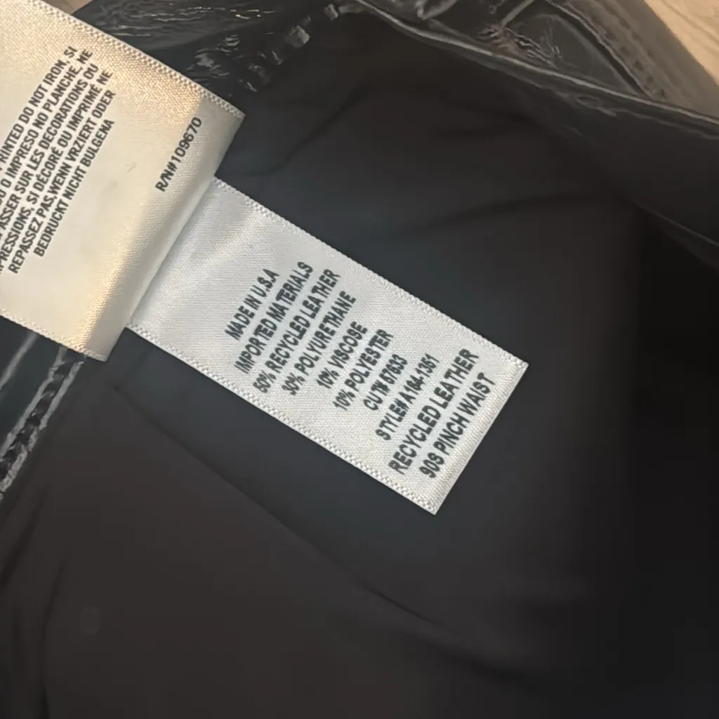 Agolde patent navy leather pants - Image 5