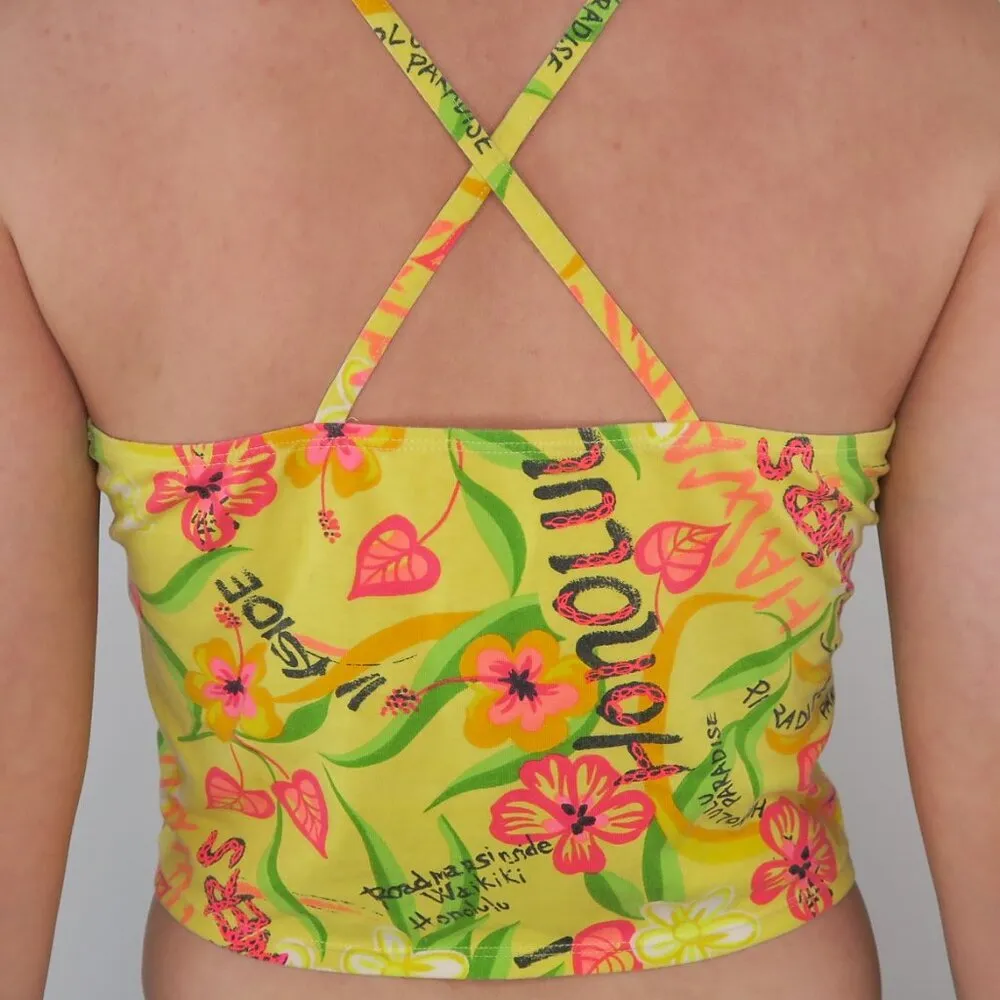Vintage 90s Sand N Sun Tropical Hawaiian Tank Top Size L - Image 2