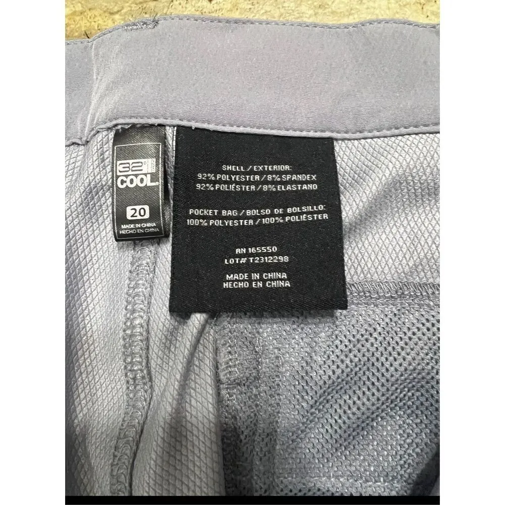 Women 32 Degrees Cool Silver Gray Pants Zipper Pockets Plus Size 20 - Image 7