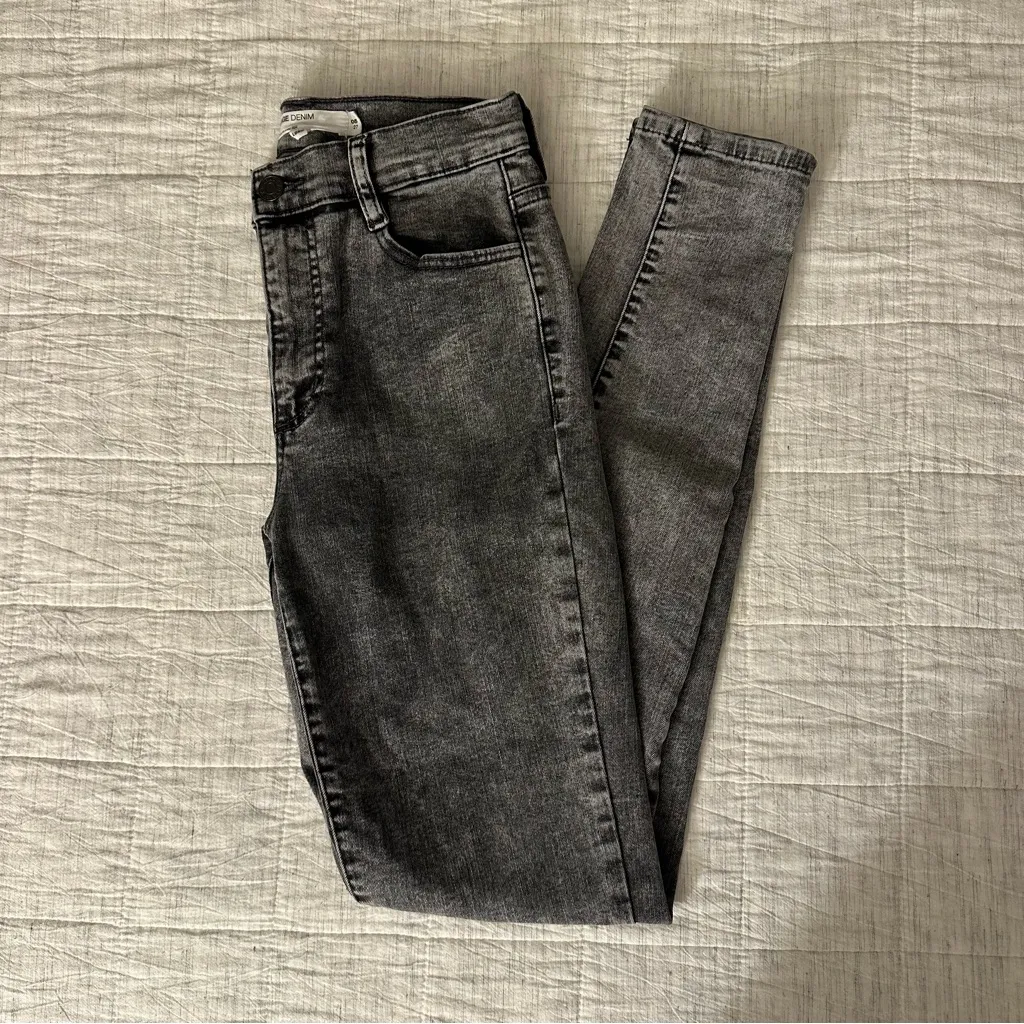 Garage Women's Charcoal Skinny Jeans - Image 7