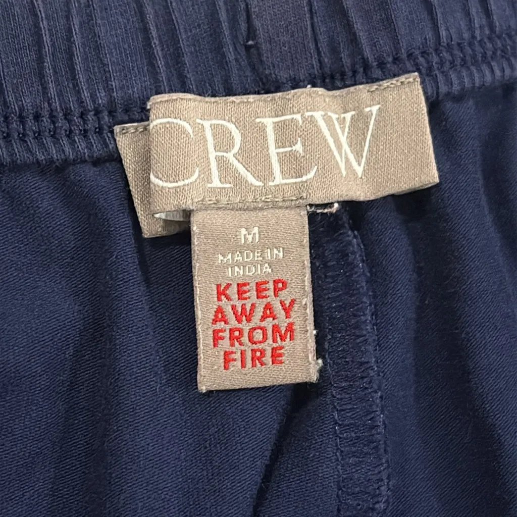 J. Crew pajama shorts navy with white trim medium - Image 6