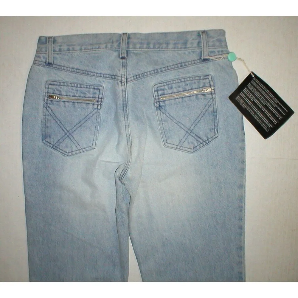 New Womens NWT Designer See by Chloe Jeans 29 Flare Jeans Paris Destroyed Light - Image 6