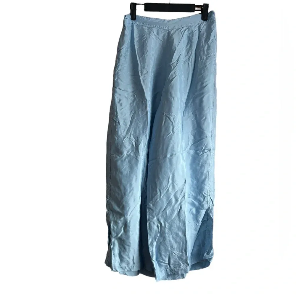 ATHLETA CALM COOL BLUE SATIN PAJAMA PANTS - Image 2