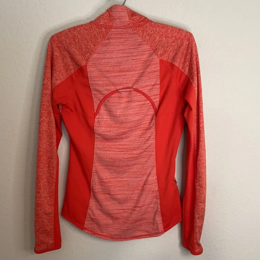 Athleta Womens Running Wild Half Zip Pullover Jacket Orange/Red Women's - Image 5