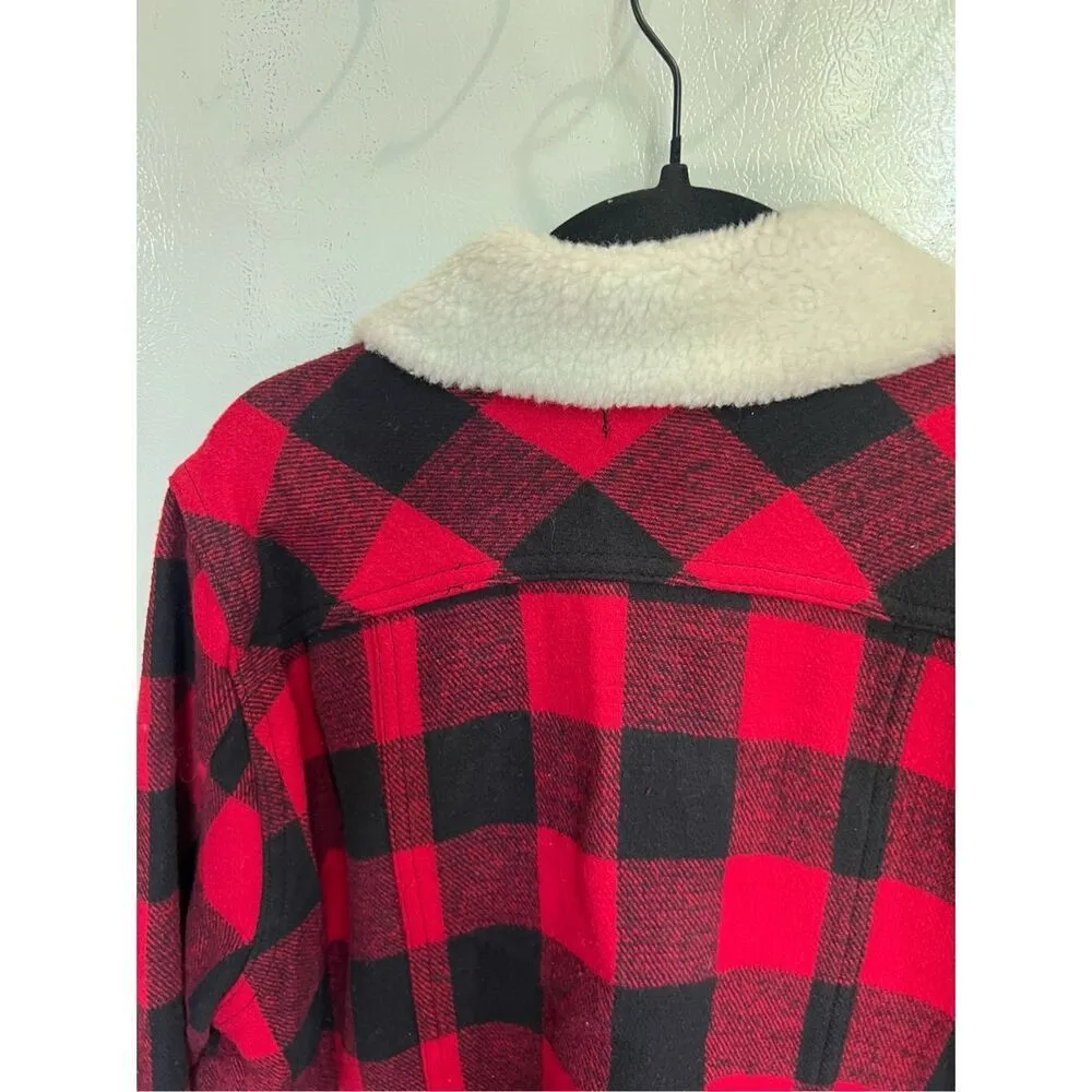Torrid Black And Red Plaid Shacket Woman’s Size 1 - Image 11