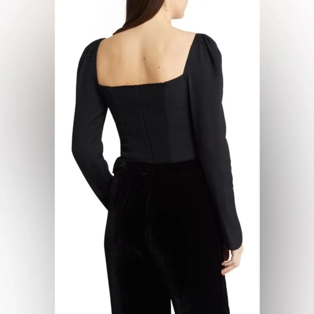 REFORMATION Demi Long Sleeve Crepe Crop Top - New without tags! Size 12! - Image 8
