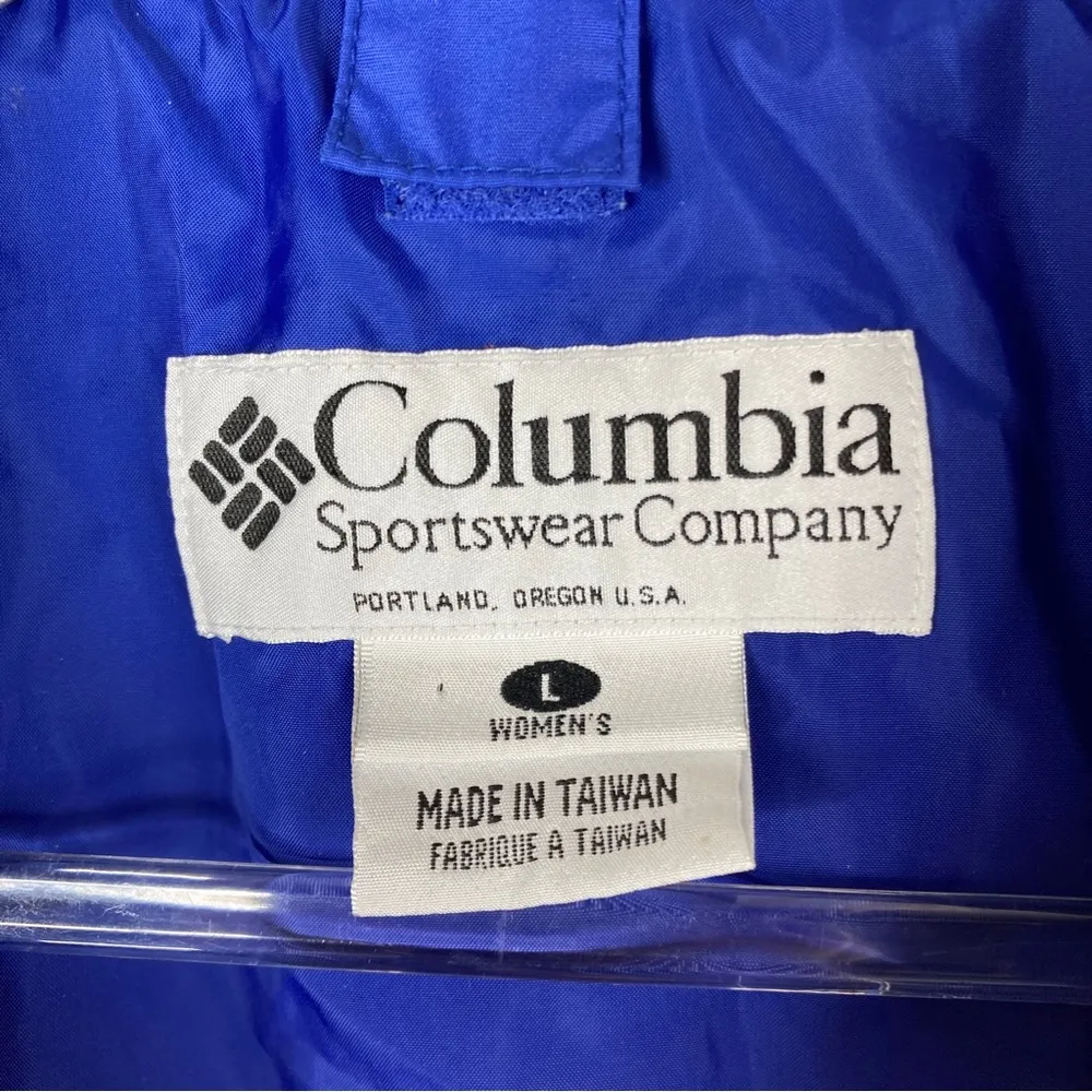 Columbia | Blue Yellow Waterproof Rain Jacket L - Image 3