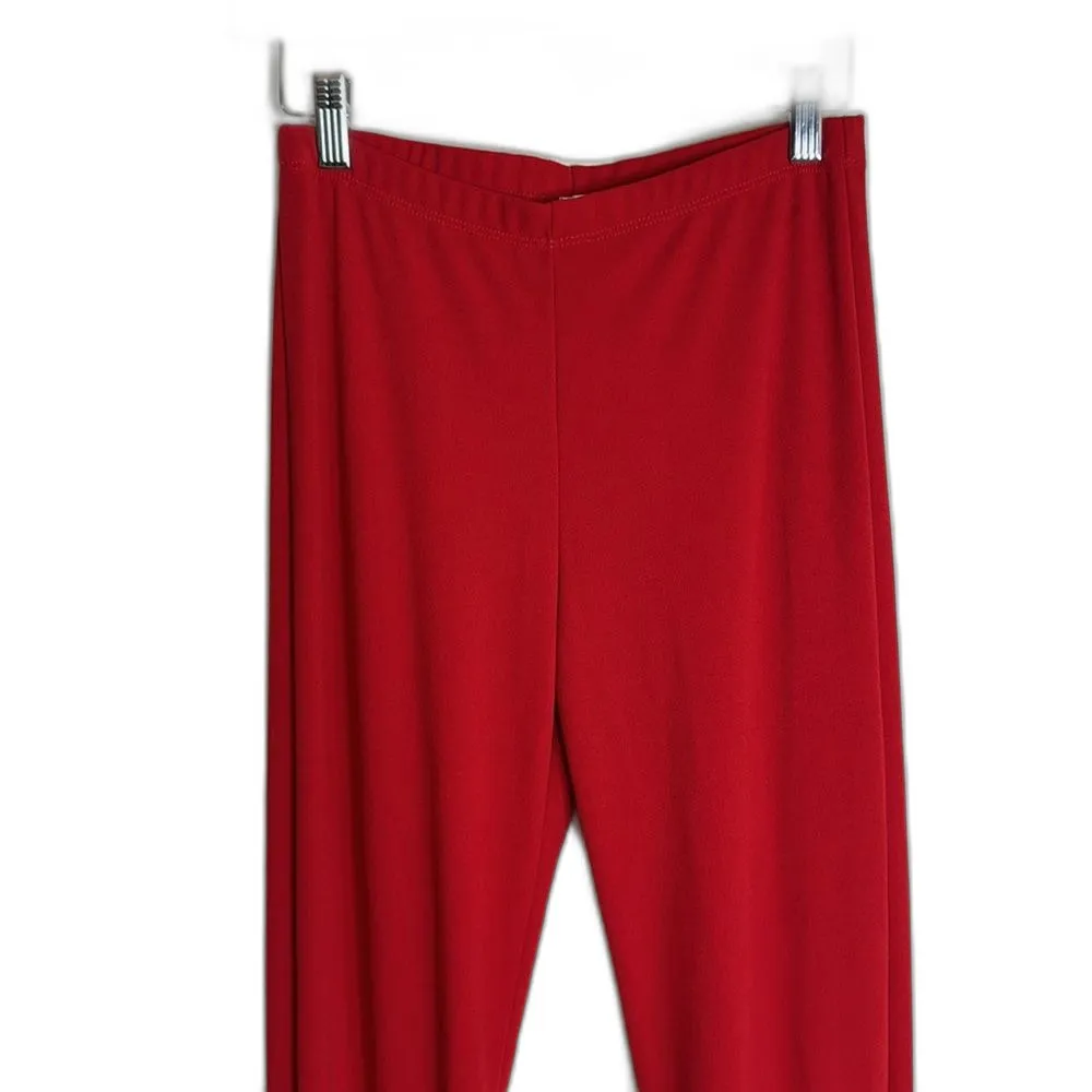 Y2K red bell bottom flare pants Selena style size medium - Image 3