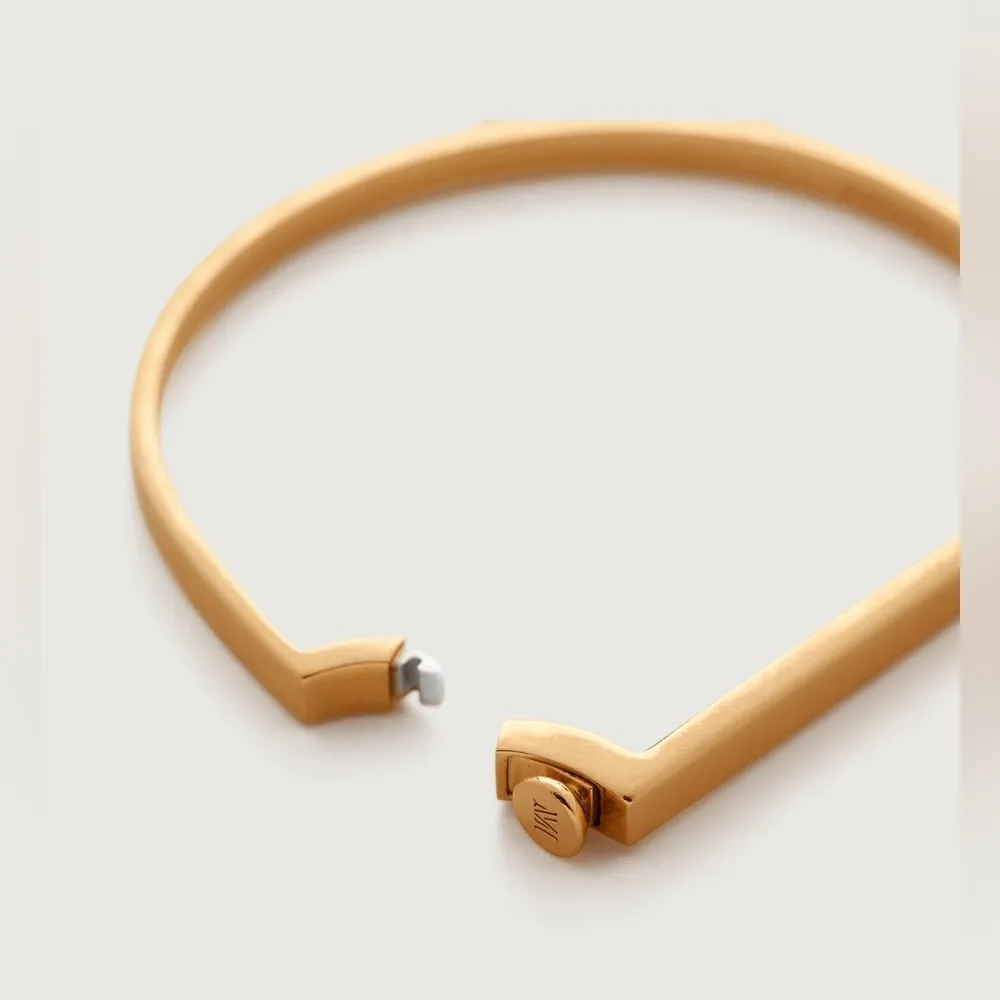 MONICA VINADER Signature Thin Bangle 18k Gold Vermeil, BN WITH BOX, Small, $425 - Image 8