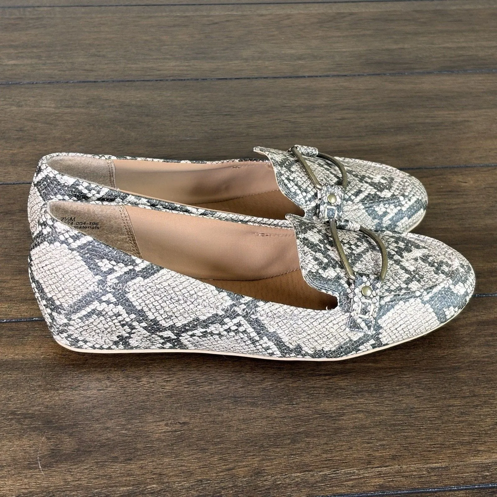 Baretraps Kellye Snake Patterned Women's Loafers Size 7.5 New! - Image 3