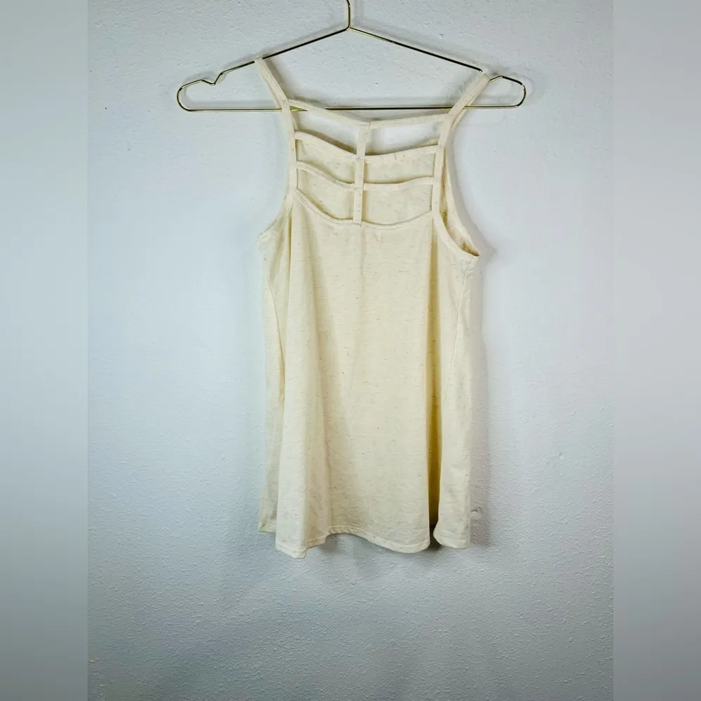 Rewind Women’s Small Ivory Embroidered Tank Top Boho Sleeveless Floral Detail - Image 7