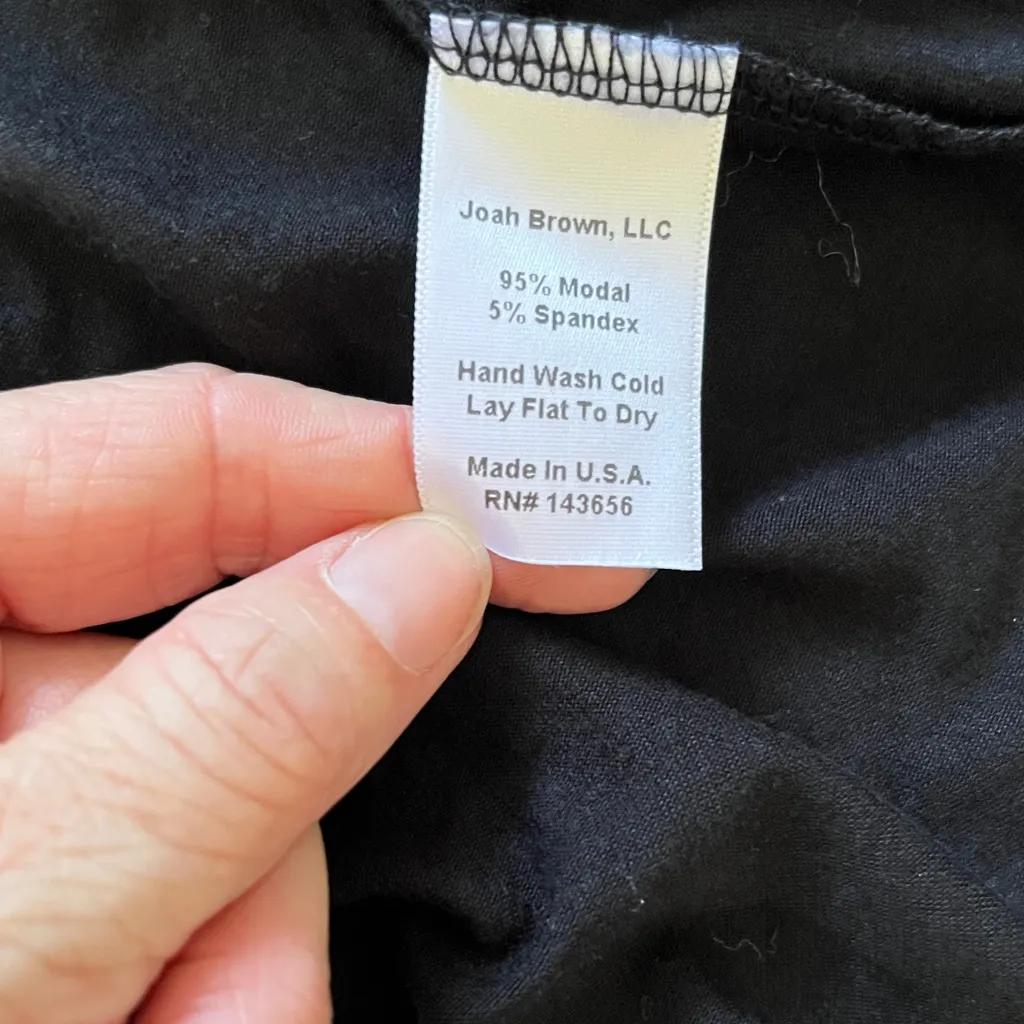 Joah Brown Classic Black Tee shirt dress.  Size S/M - Image 4