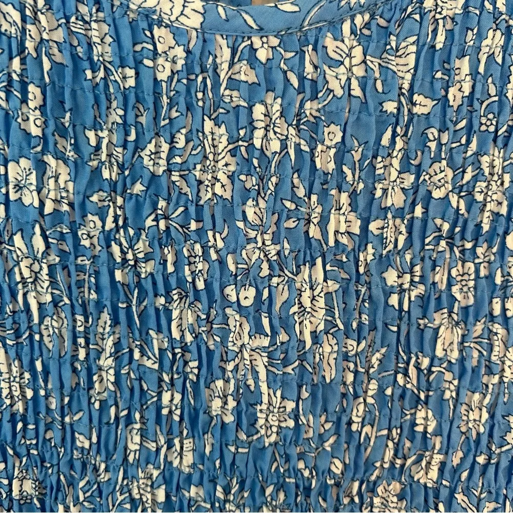 Pink City Prints Isabel Dress in Cornflower Lolita medium Blue - Image 5