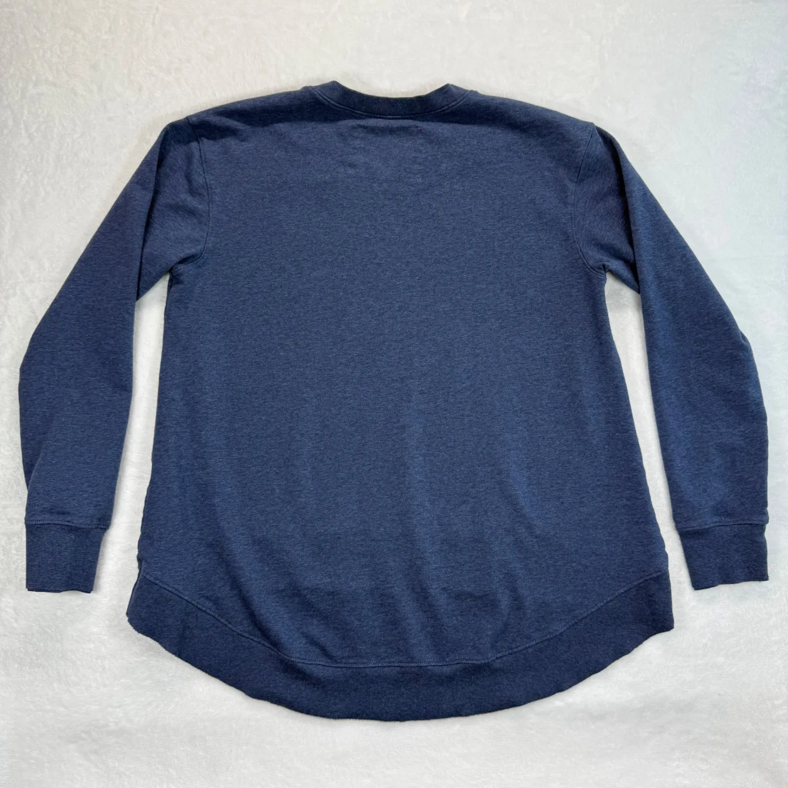 Frank & Eileen Tee Lab Sweatshirt Hi-Low Hem Casual Comfy Blue XS - Image 7