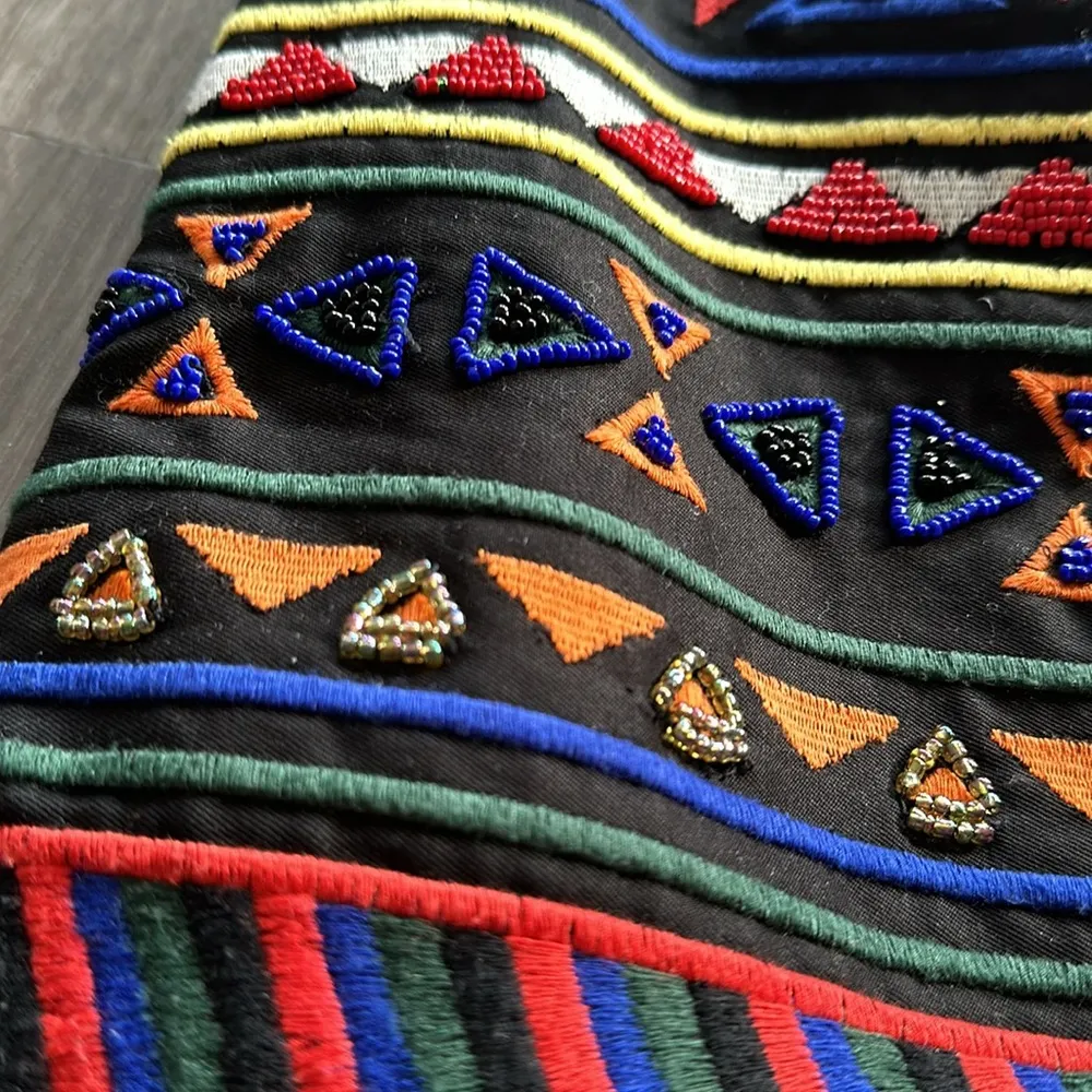 Sam Edelman Geometric Beaded Mini Skirt - Image 3