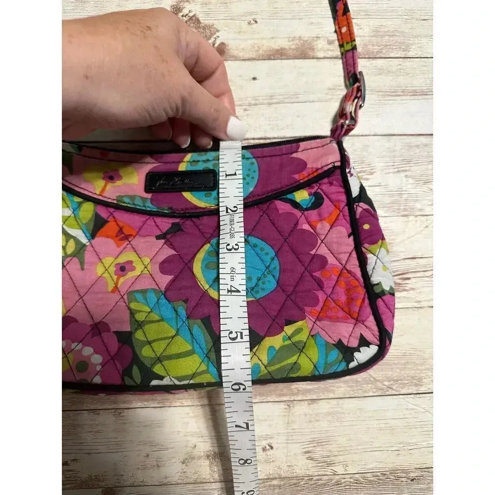 Vera Bradley Va Va voom Crossbody Retired Bag Purse Quilted Purple Shoulder - Image 9