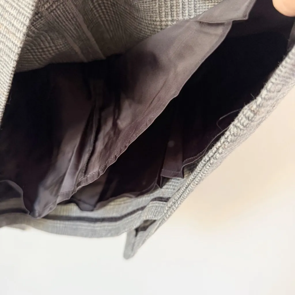 Aritzia Wilfred Tie Front Plaid Mini Skirt Sz 8 - Image 6