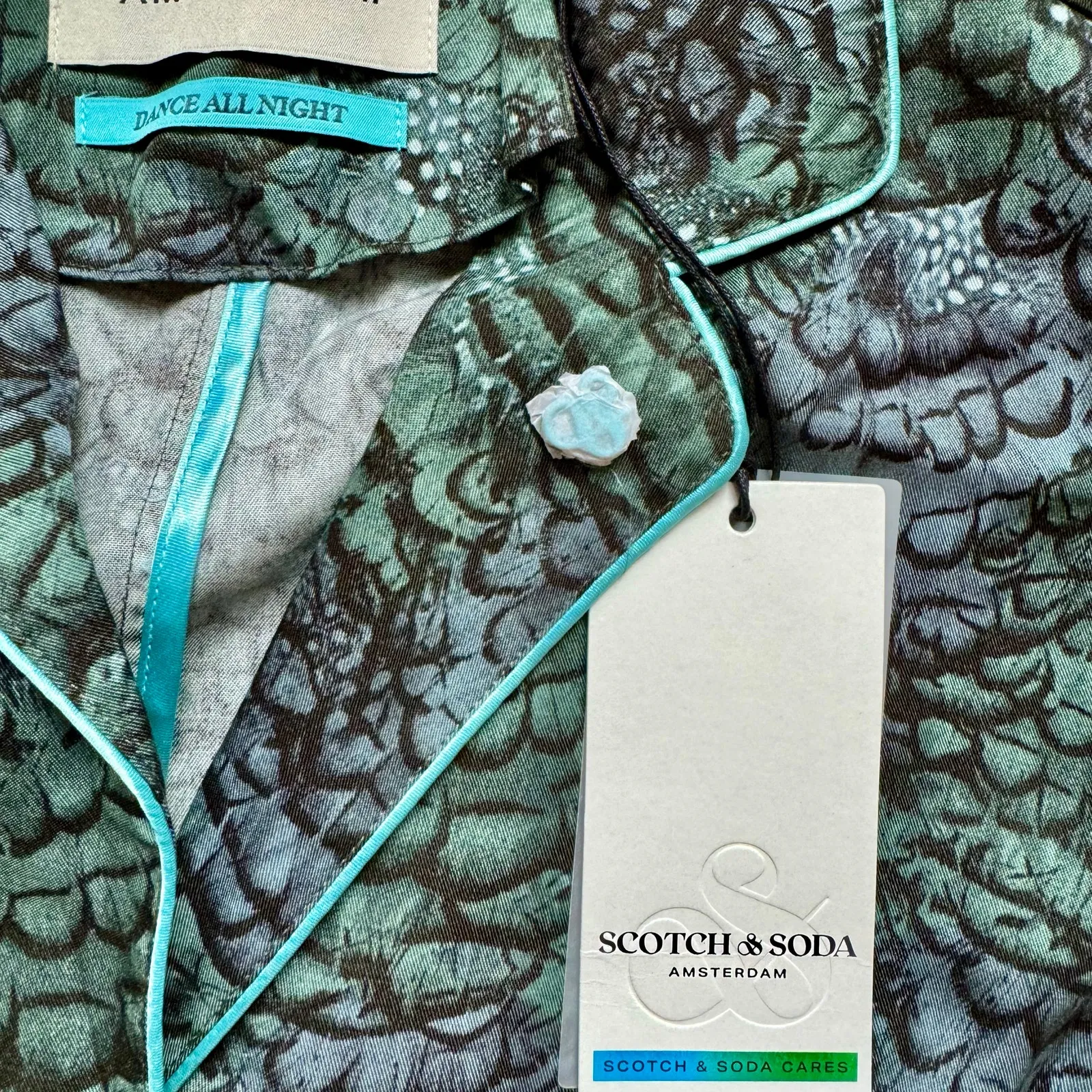 Scotch & Soda Anthropologie Feather Pajama Blazer Boho Drapey Womens Sz S - Image 8