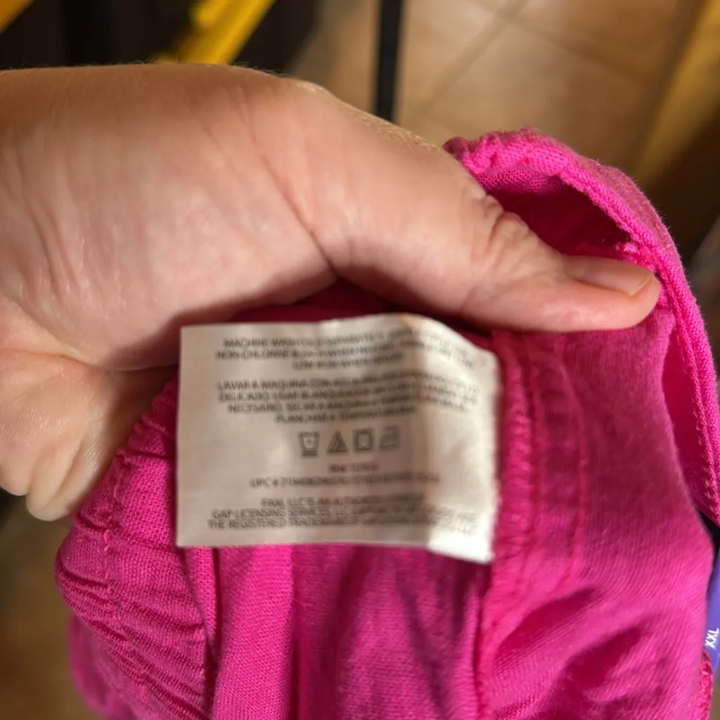 NWT GAP High Waist Linen Blend Very Berry Pink Fuchsia Shorts Size XXL - Image 11