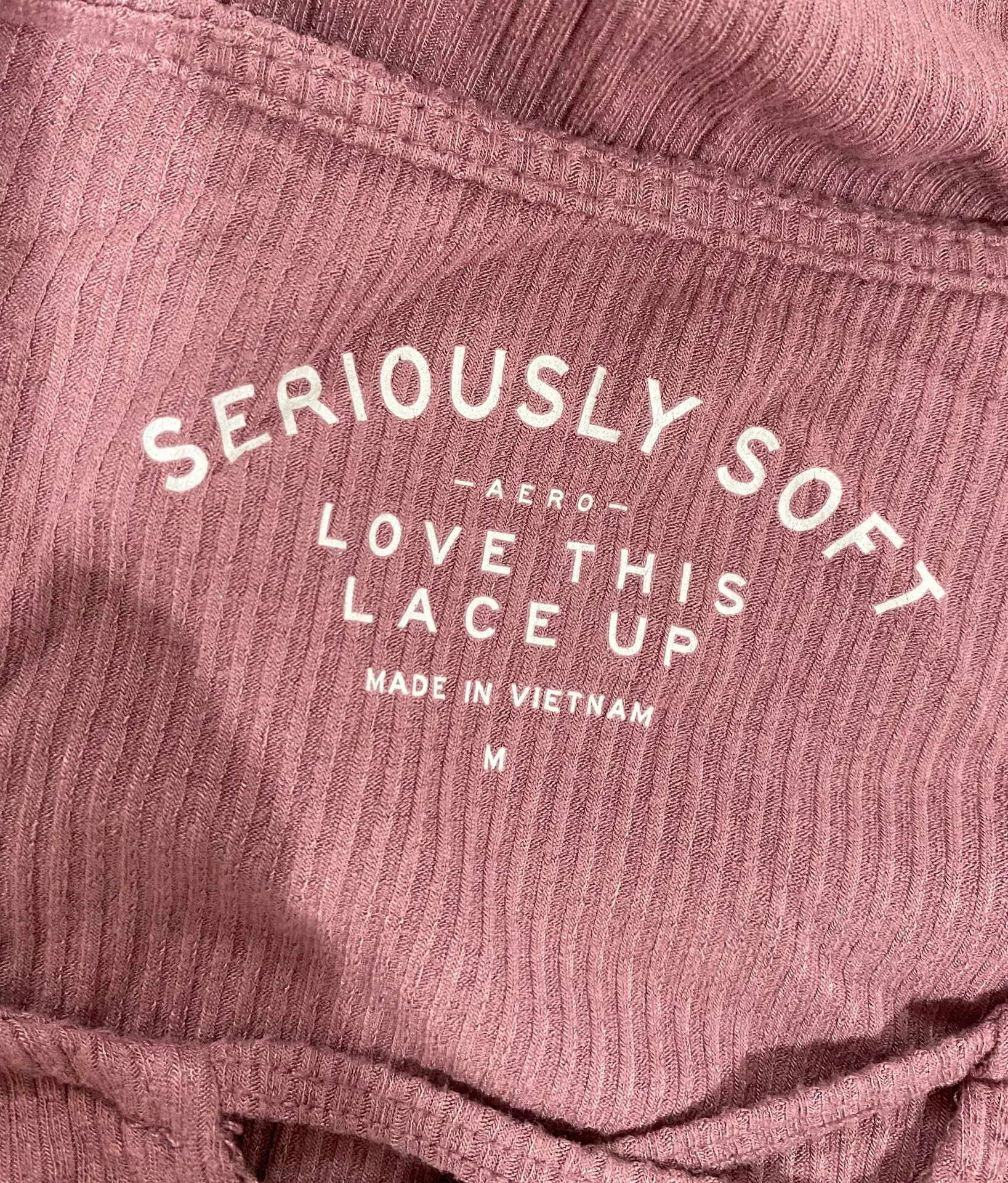 Purple Lace Up Neck Tee - Image 3