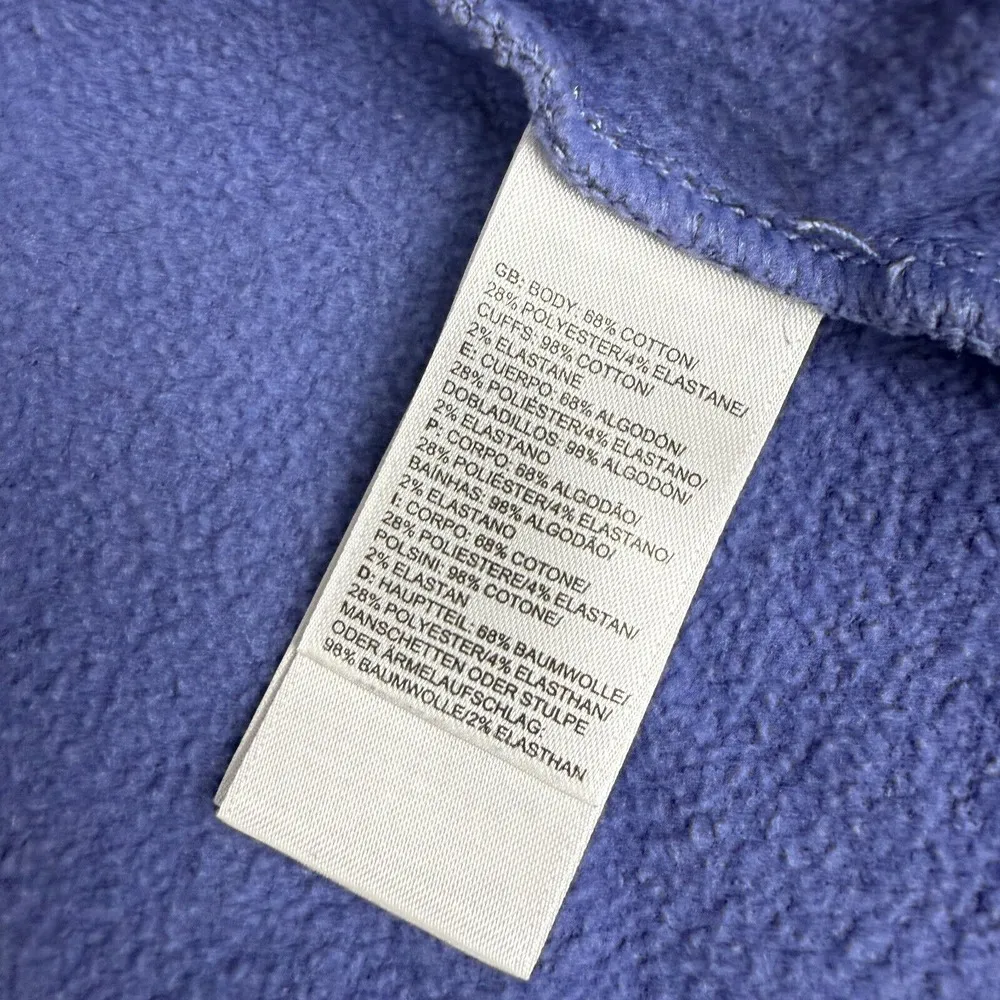 The north face women full zip fleece hoodie size S‎ dusty blue kangaroo pockets - Image 7