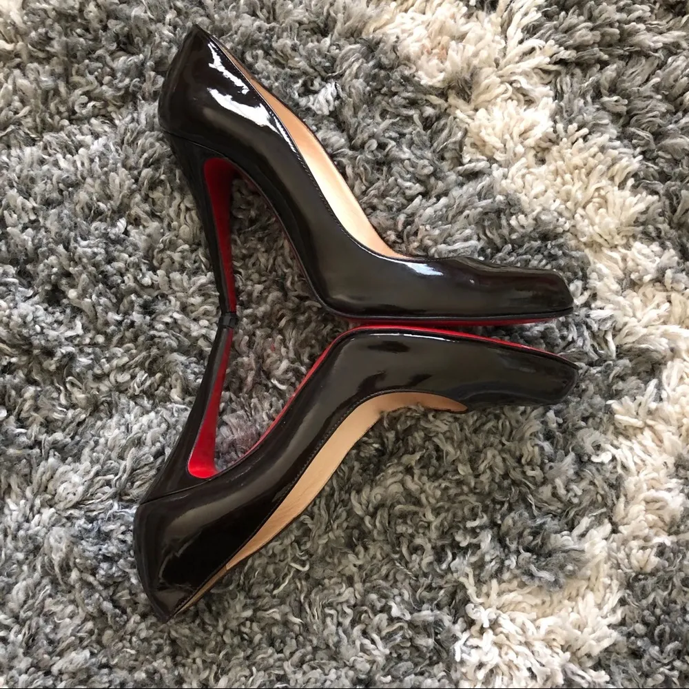 Christian Louboutin Décolleté 868 Patent L. Heels. Size 37.5 (US 7.5). - Image 9
