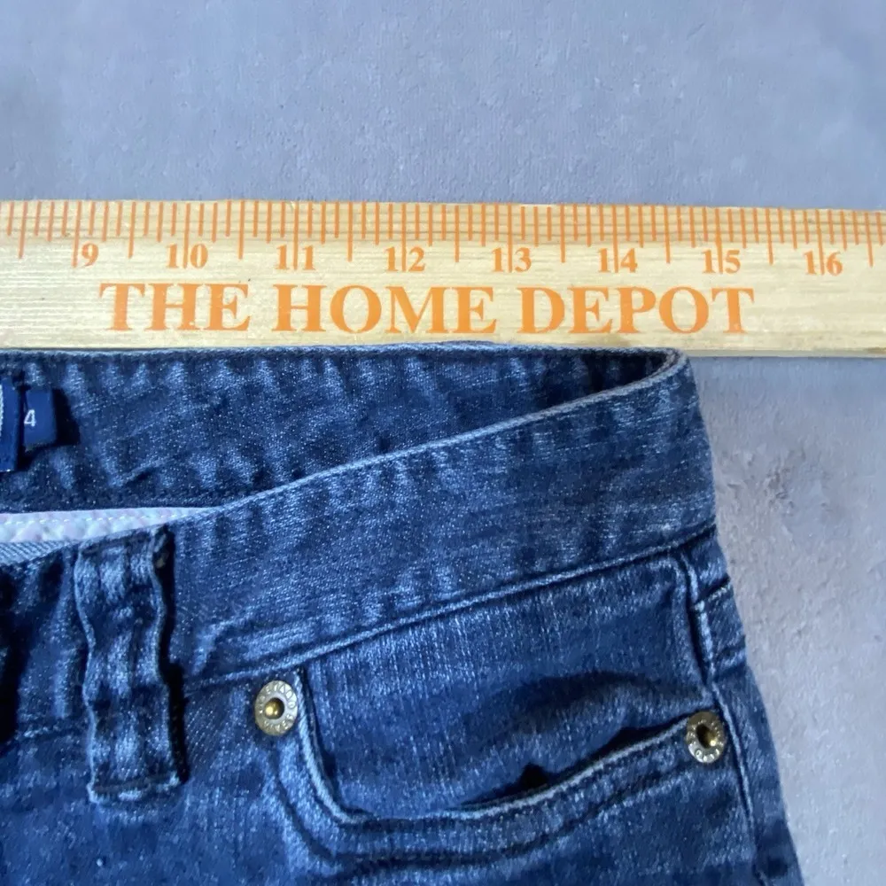 Vineyard Vines Jeans Womens Size 4 Blue Mid Rise Straight Leg Medium Wash Preppy - Image 3