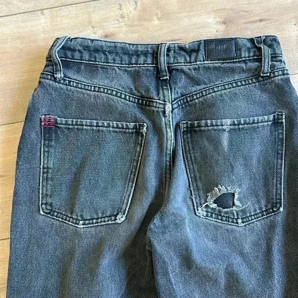 Urban Outfitters BDG Relaxed Straight Mid Rise Black Wash Jeans Sz 26 - Image 7
