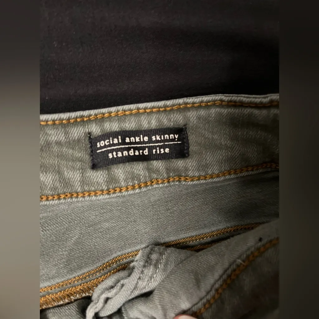 Sanctuary Social Standard Women’s Green Camo Skinny Jeans Size 32/14 - Image 6