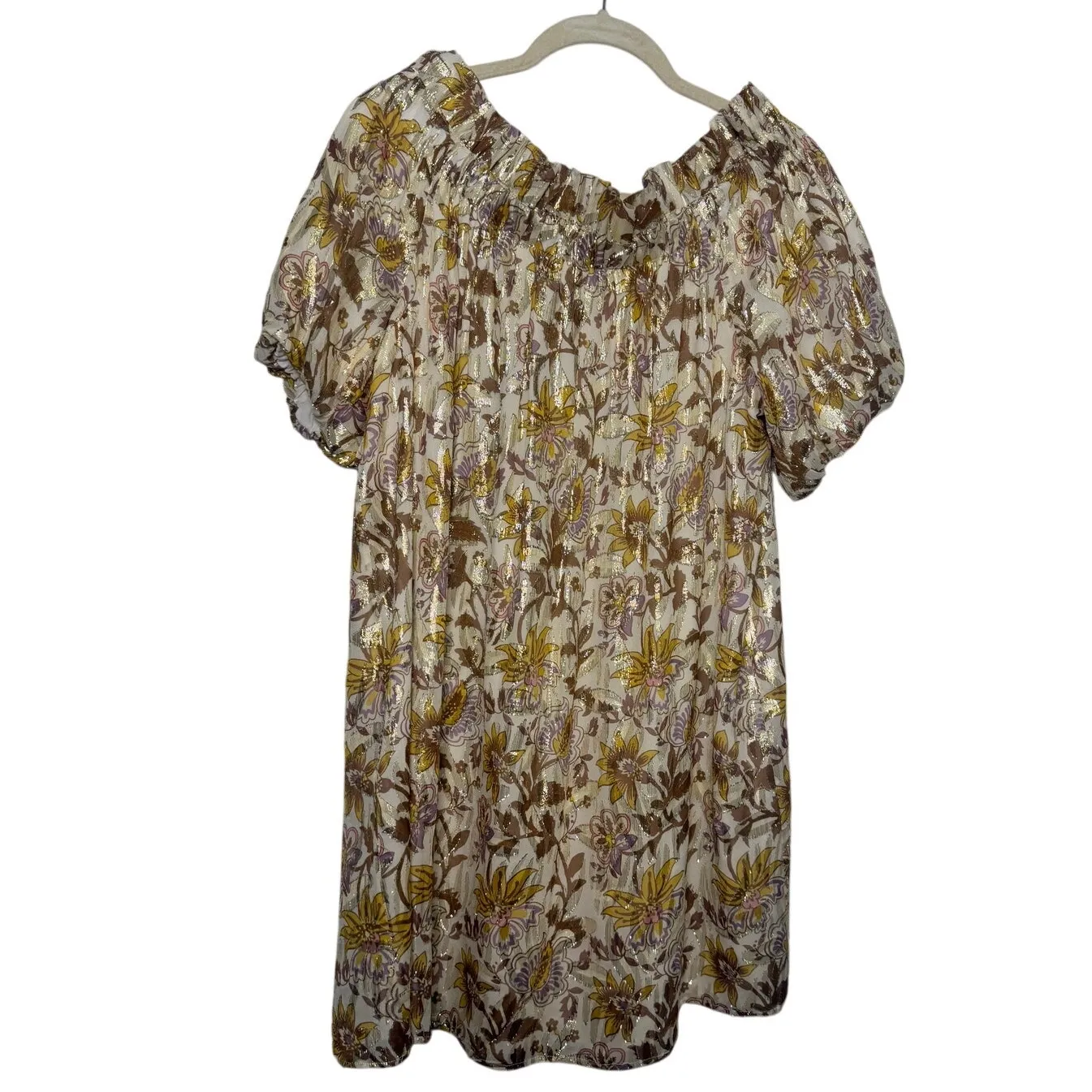 Sezane Rosita Off Shoulder Mini Dress in Miranda Sz. 40 (US 8) - Image 2