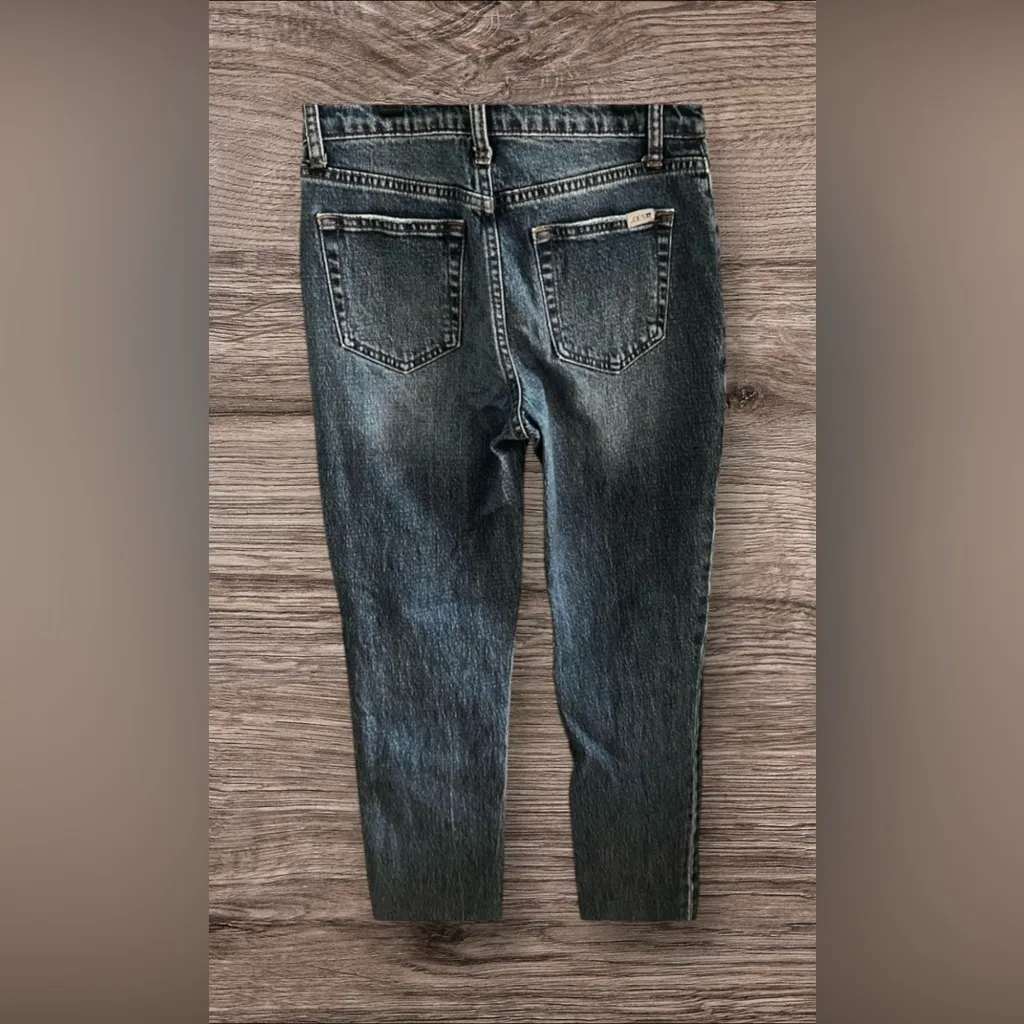 Joe’s Jeans High Rise Straight Ankle Raw Hem. Color: Paula Size:26 - Image 4