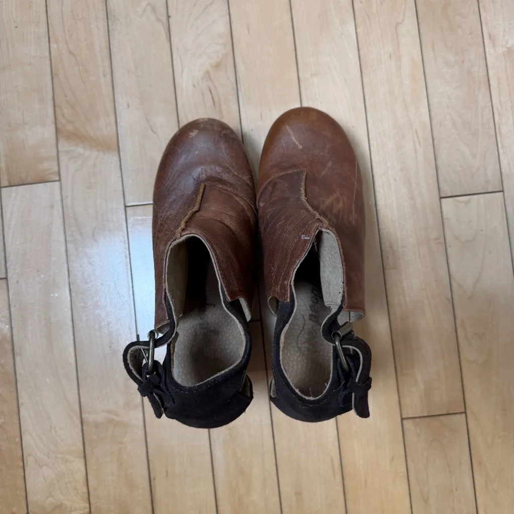 Free People Amber Orchard Clog Chocolate Brown Size 38 1/2 Platforms heels - Image 10