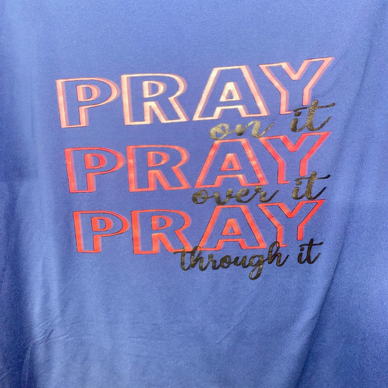 Blush Mark Blue Pray Short Sleeve Graphic t - Image 2