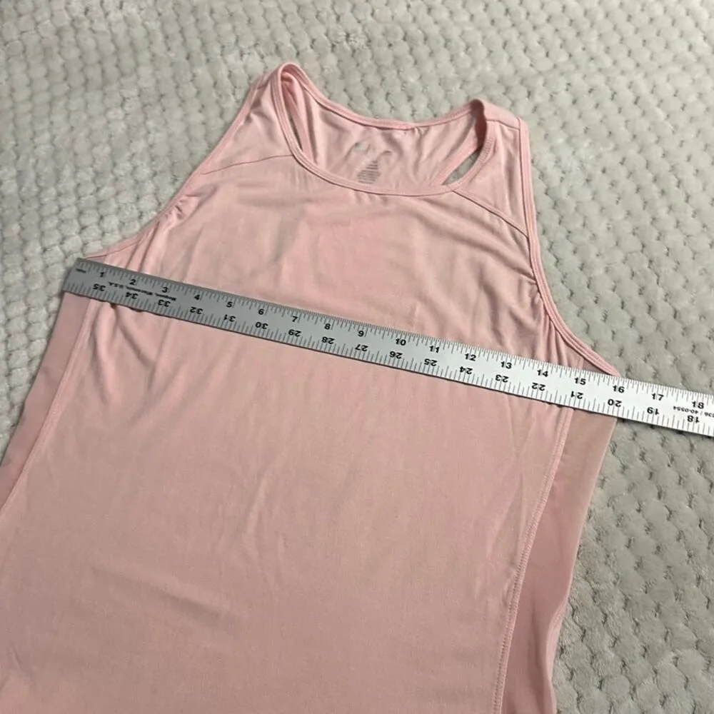 BuffBunny Tank Top Women's Small Pink Racerback Curved Hem Scoop Neck Athletic - Image 4