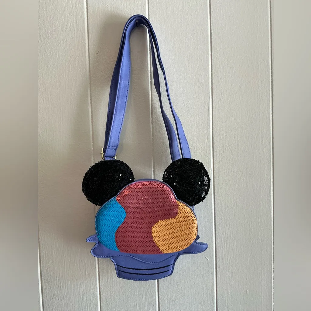 HTF Rare Modern Vintage Disney x Loungefly Aulani Mickey Shave Ice Crossbody - Image 2