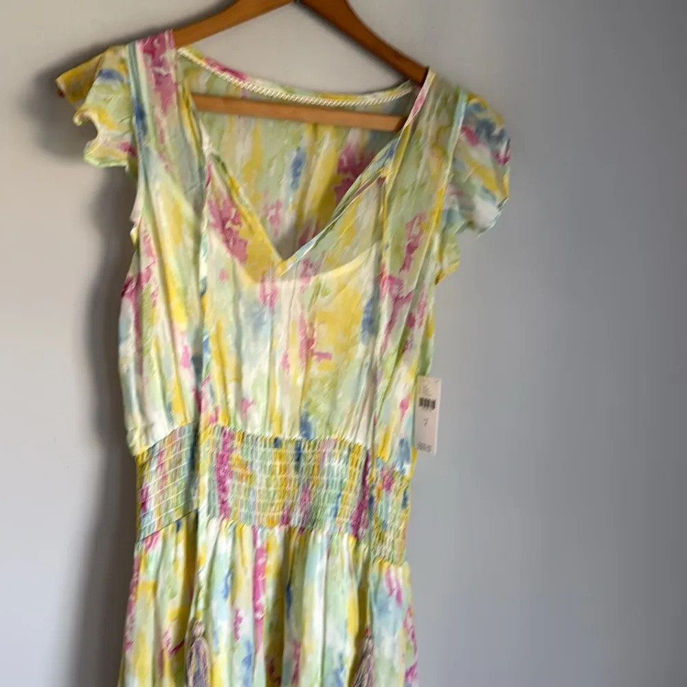 NEW Anthropologie Watercolor Maxi Dress 4 - Image 6