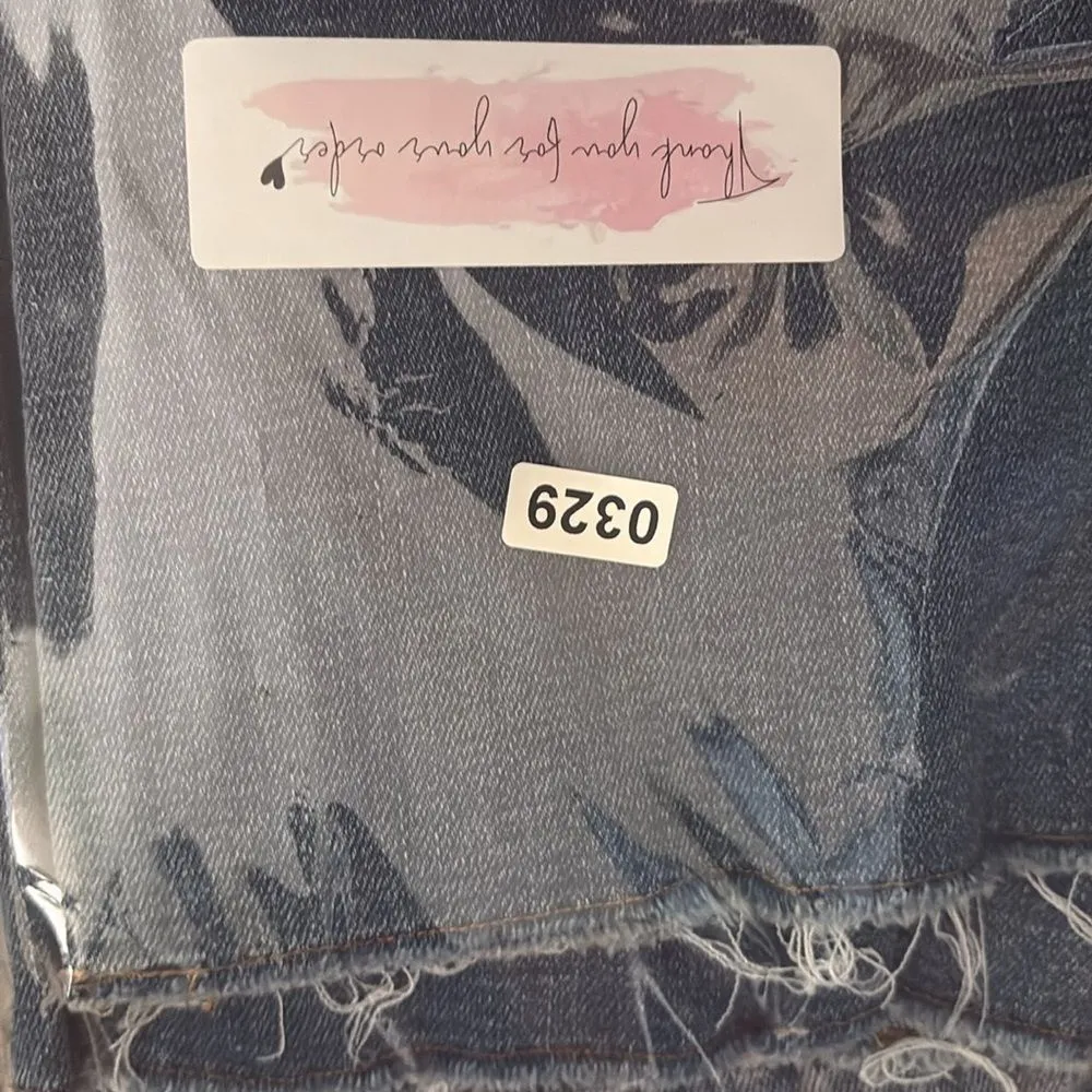 J Jill High Rise Boot Cut Jeans Raw Hem Women's 2 Petite 0329 Blue Size 2P - Image 13