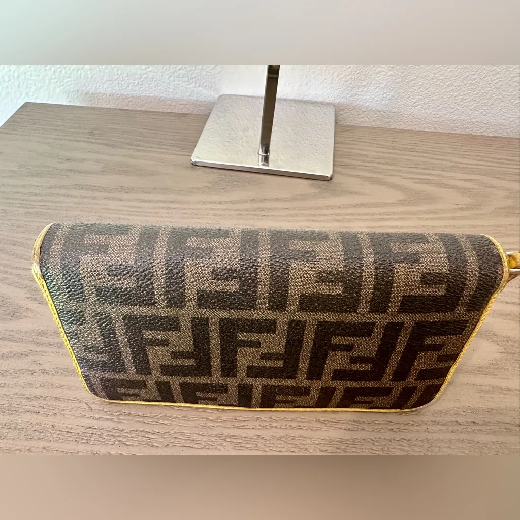 Fendi Zucca Coated Canvas Zippy Long Wallet - Image 16