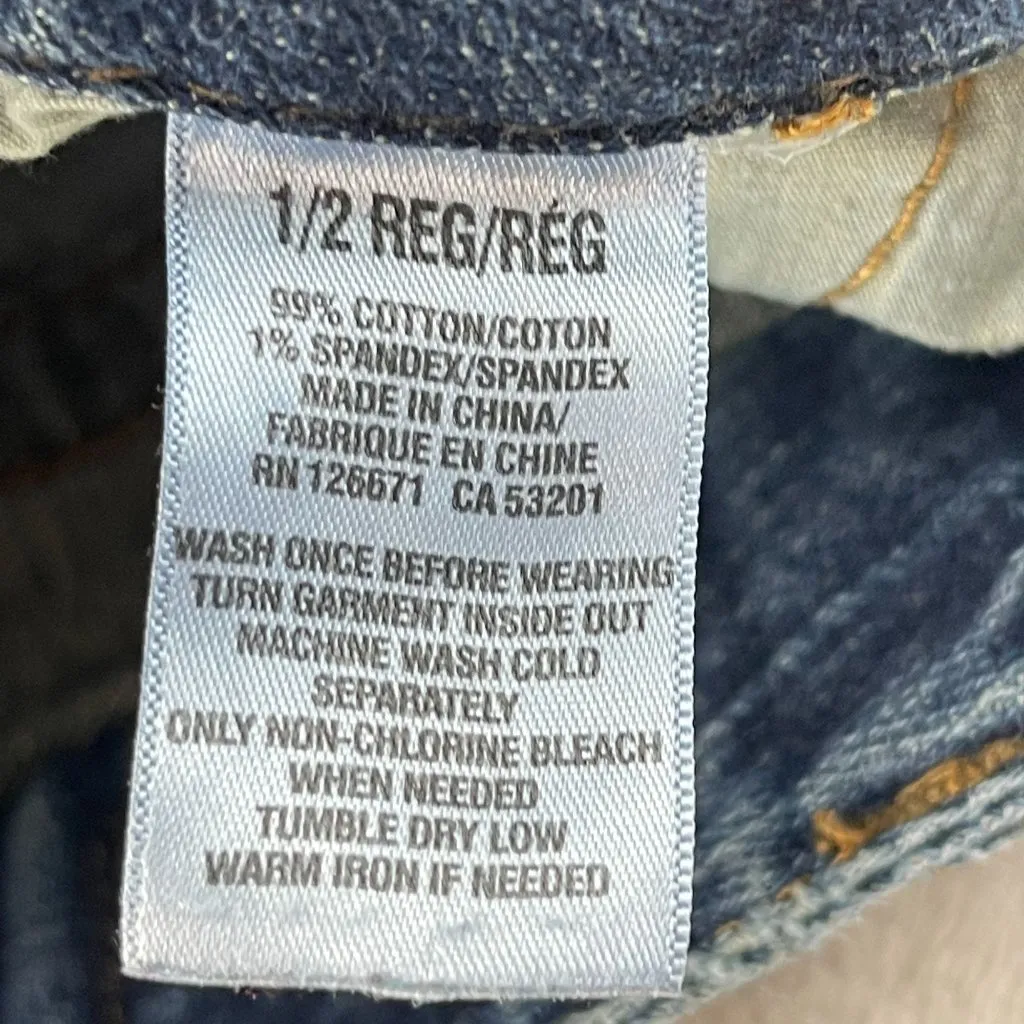 Aeropostale Y2K Bayla Skinny Jeans Womens Sz 1/2 Blue Low Rise‎ 28x31 TALL LONG - Image 5