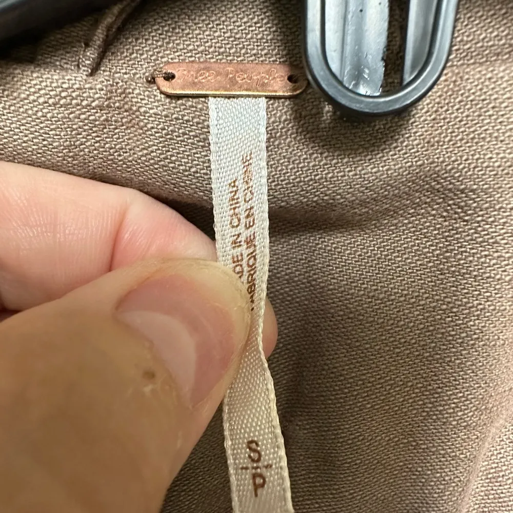 Free People slouchy bomber zip up & button jacket - Image 3