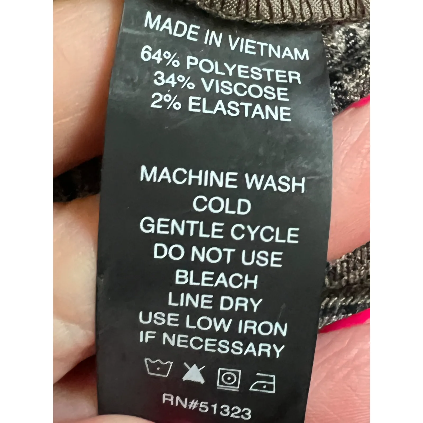 VINCE CAMUTO Womens Dress Pants Size 8 Brown Tweed Pockets Hook Eye Mid Rise 31" - Image 9