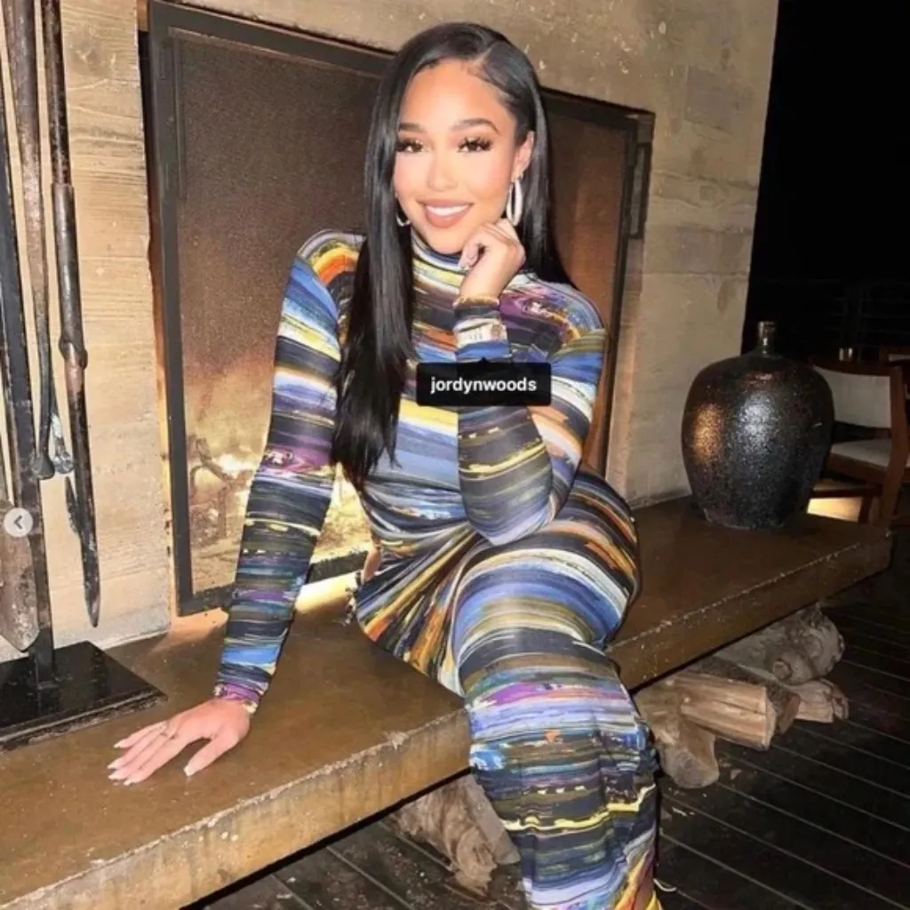 Dandy Clo Paint Stroke Dress Blue - Image 2