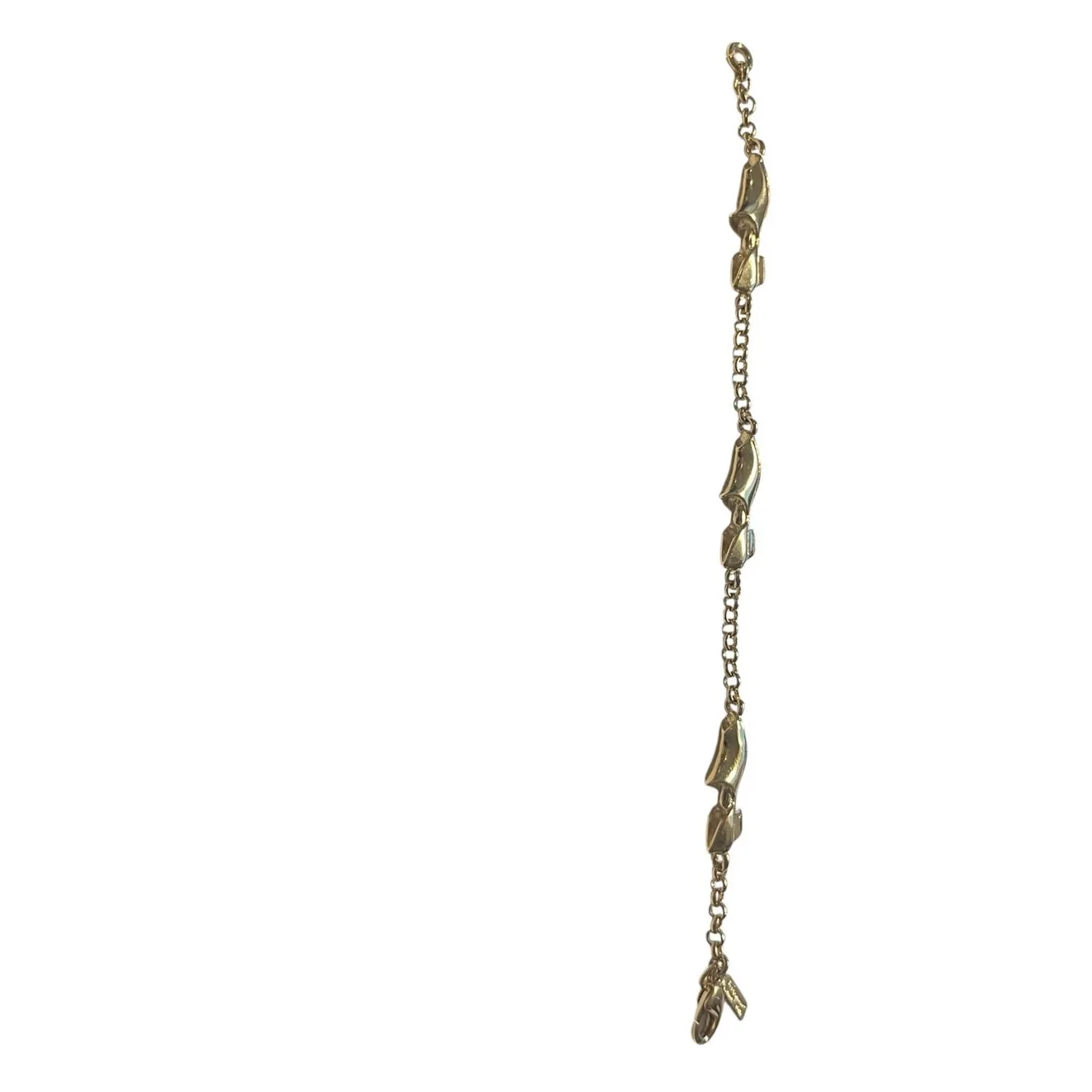 Salvatore Ferragamo Shoe Charm Bracelet Gold Tone Chunky 1980s Italy Signed - Image 13