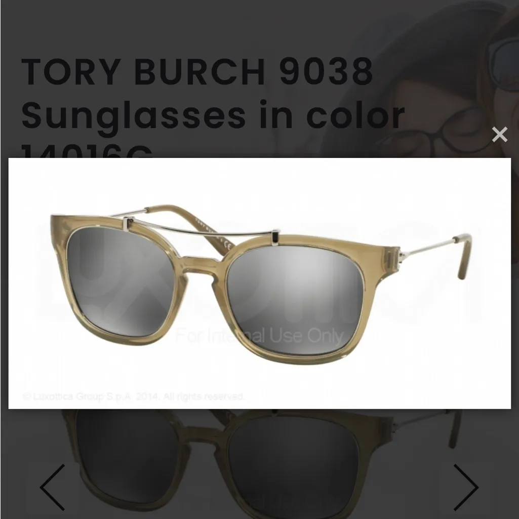TORY BURCH 9038 Sunglasses in color 14016G - Image 4