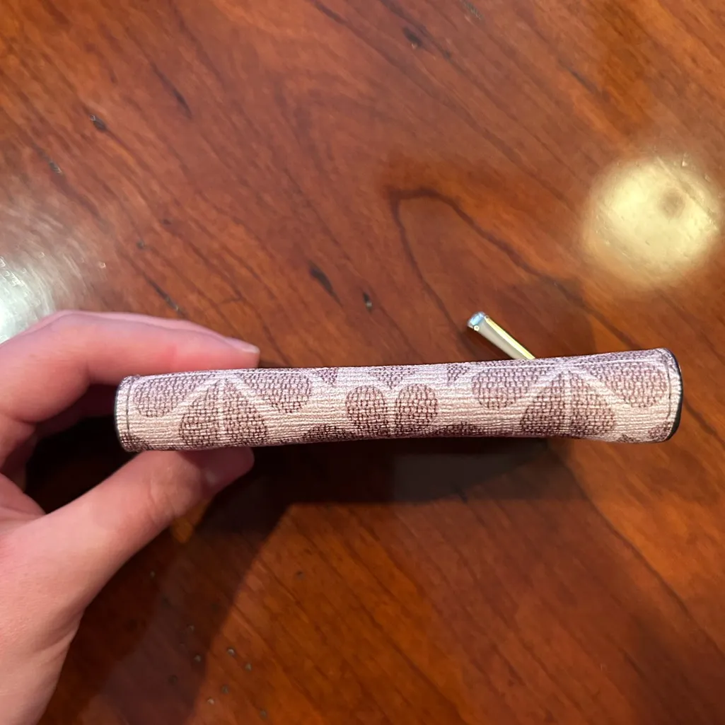 Kate Spade Flower Coated Canvas Key Pouch Wallet - Image 6