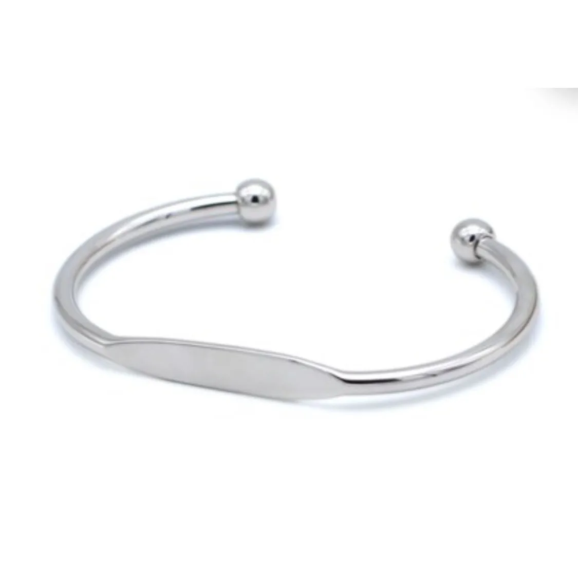 Boutique NEW Cuff Bracelet Bangle Bar Rhodium Plated Sterling Silver‎ - Image 10