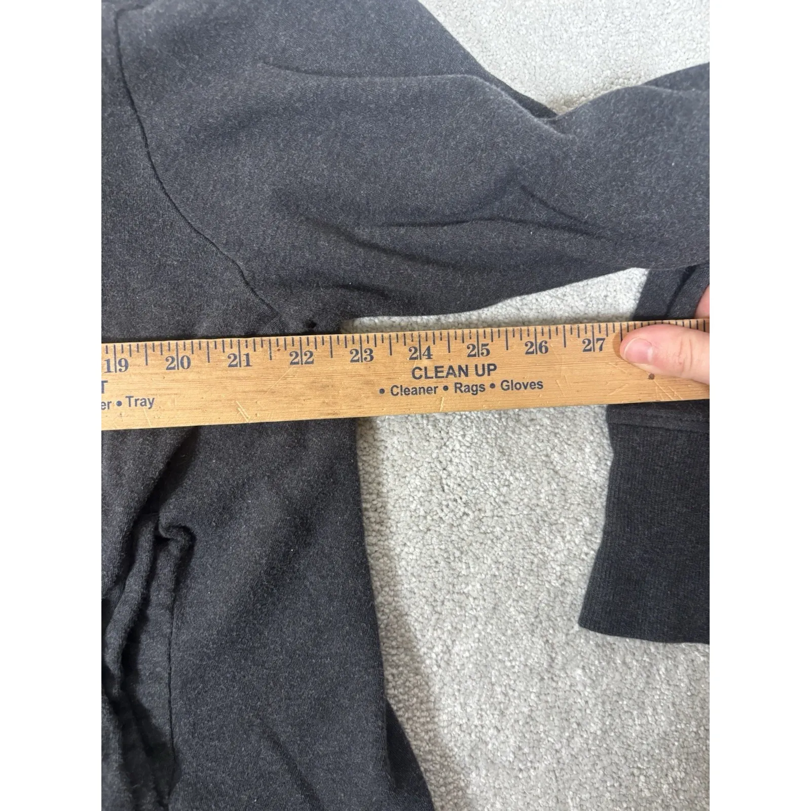 pact organic cotton gray full zip jacket large hooded - Image 8