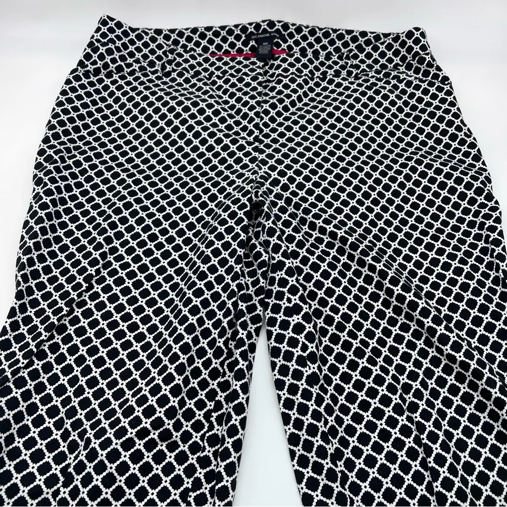 Zac & Rachel Black and White Patterned Men's Dress Pants Size 18W - Image 6