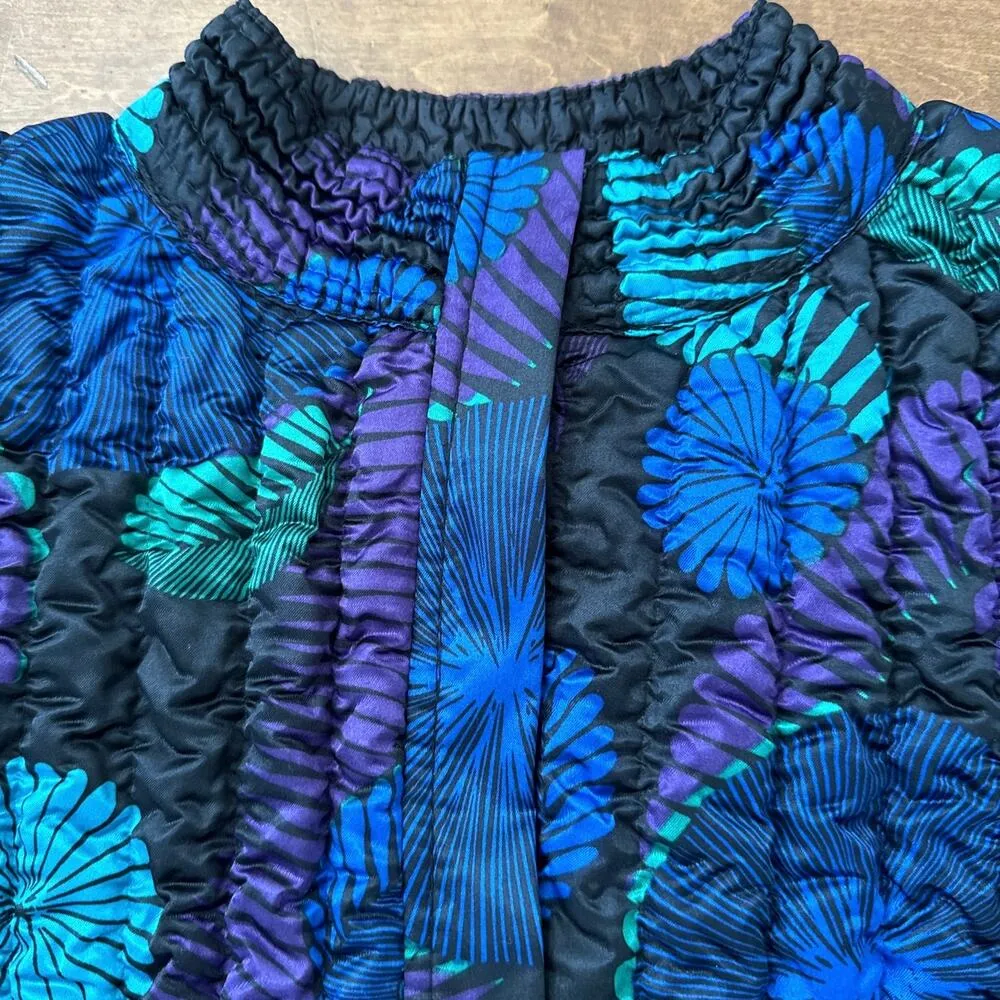 Ruby Rd 100% silk multicolored zip up jacket size medium - Image 4